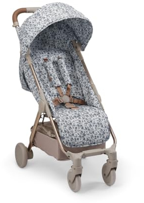 Elodie Details Mondo Stoller® Buggy von Geburt bis 4 Jahre (22 kg) - Liegeposition, Einhand-Faltung und -Steuerung, Leichter Kinderwagen in Kabinengröße - Garden Leo Toile