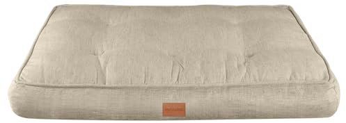 Pettidot Hundekissen Hundematte für Kleine und Mittelgroße Hunde 70x55cm, Bezug waschbar, Hundebett, Schlafplätze & Möbel für Hunde Katzen (M, Braun)