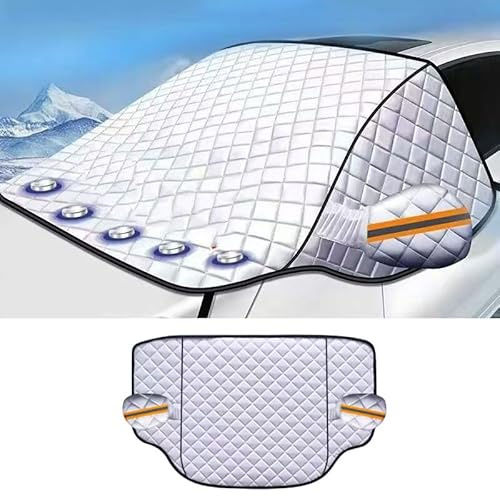 Auto Frontscheibenabdeckung für Opel Combo Life E Combo Life XL E Combo Tour D, Windschutzscheibenabdeckung Winter Faltbare Windschutzscheibe Abdeckung für Die Gegen Schnee, EIS, UV, Frost, Staub