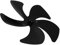 SWOOMEY 5 Heat Powered Fan for Wood Burning Stove Aluminum Fireplace Accessories Silent Non Electric Fan Log Burner