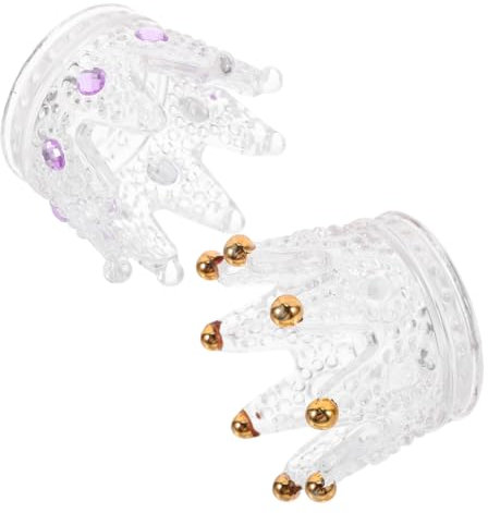 Cabilock 2 Stück Glas Kerzenhalter Rosa Aschenbecher Teelichtbecher Spitzkerze Rosa Krone Kerzenständer Kerzenhalter Mini Kerze Krone Teelichthalter Rosa Kerzen Kerzenständer