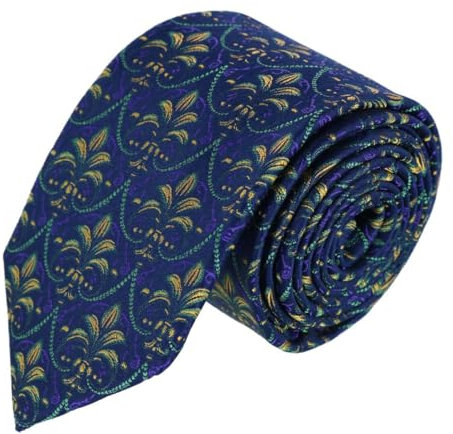 Trafalgar The French Quarter Fleur Dis Lis Seidenkrawatte für Herren, Violett, Einheitsgröße
