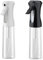 THINTON Spray Bottles for Hair Continuous Ultra Fine Mist Empty Water Sprayer, 300ml Spray Bottle Hair for Curly, Home Cleaning, Plants, Hairdresser(2 Pcs, Black+White)