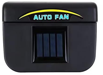 Yominerr Ventilateur de Refroidissement à Évents Solaires pour Voiture, Ventilateur D'Évacuation Solaire, Refroidisseur Alimenté par Énergie Solaire, Radiateur de Climatiseur à Air.