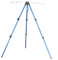 Soporte portátil para caña de pescar, trípode de aleación de aluminio, soporte extensible con pinchos, longitud ajustable, diseño plegable para diversas necesidades de pesca (B azul)