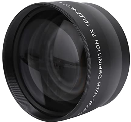 Cryfokt Teleobiettivo per Fotocamera Teleobiettivo 58 Mm 2X con Vetro Ottico per la Visione di Paesaggi Chiari e Distanti per gli Amanti della Natura