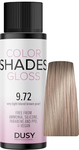 Dusy Color Shades 9.72 hellblond braun perl 60ml | erfrischt die bestehende Haarfarbe | ammoniakfreie Gel-Cremetönung