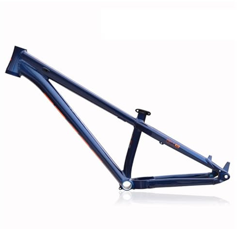 HWEVDHJ Hardtail Mountainbike Rahmen 26 Zoll Dirt Jump Bike Rahmen Aluminiumlegierung Scheibenbremse Fahrradrahmen 12 * 148mm Steckachse Verlegung Intern(Blue)