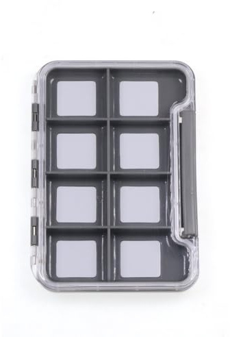 WheatThrive Magnetic Fishing Hook Box, Waterproof Lure Storage Case, 8 Compartment Tackle Organizer, Portable Bait Holder for Anglers