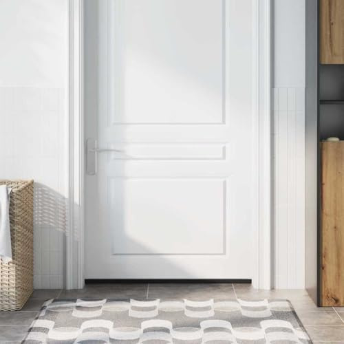 Kaloriko Selbstklebende Türbürstendichtungen Silber aus Aluminiumlegierung 100 cm, 12-teilig, schallabsorbierend, staub- und, ideal für Haustür, Zimmertür und Eingangssicherheit