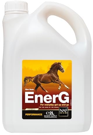 NAF EnerG 2L – Iron-Rich Liquid Supplement for Performance Horses – Supports Red Blood Cell Health, Energy Metabolism & Stamina – With B Vitamins, Copper & Zinc