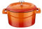 Lava Signature Enameled Cast-Iron Mini Dutch Oven - 12 Ounce, Orange Spice