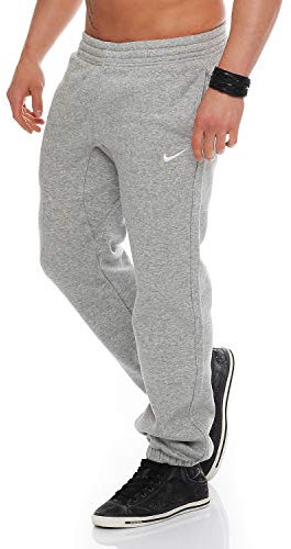 Nike Herren Sweathose Squad Fleece, grau/weiß, L, 611459