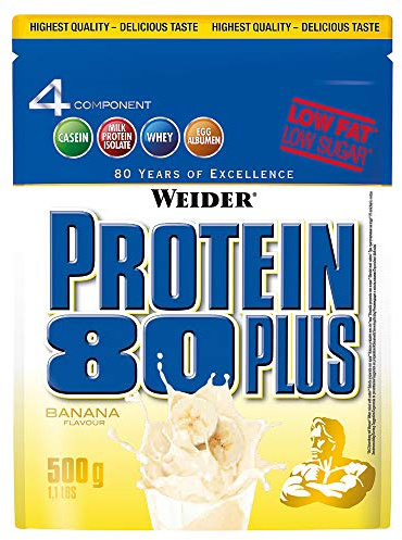Weider Protein 80 plus 2 x 500g Beutel 2er Pack Banane