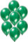 Folat 19134 Einfarbige metallic Luftballons grün 50er Pack
