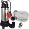 Agora-Tec® AT- Baupumpe-C 1300W (mit Schneidwerk) Tauchpumpe für Schmutzwasser, Fäkalien und organische Feststoffe mit Schwimmerschalter und max: 1,05 bar und max: 17500l/h inklusive C - STORZ Kupplung und (C-Schlauch: 15 Meter)
