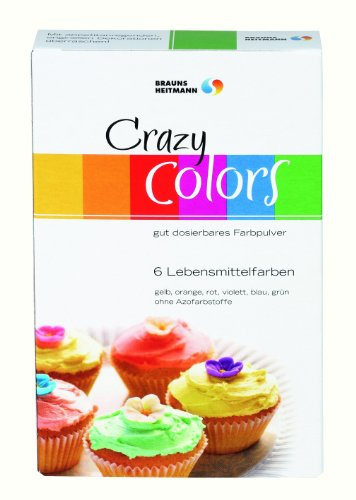 Heitmann Crazy Colors Lebensmittelfarben 6er Pack (6 x 24 g)