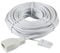 RPC CPR - 2m BT Telephone Extension Cable - White Coloured - BT Male Plug to Female Socket (A: 2m)