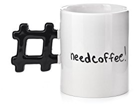 Kikkerland Tasse, Keramik, Mehrfarbig, 14.5 x 8.9 x 11.2 cm