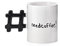 Kikkerland cu155 Taza cerámica Blanco/Negro 14,5 x 8,9 x 11,2 cm