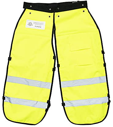 FORESTER Chainsaw Chaps for Men - Adjustable Belt - Chain Saw Chaps for Men, Apron Style W/Pocket, Chainsaw Safety Equipment, Chainsaw Safety Gear, Chainsaw Safety Chaps for Weed Eater