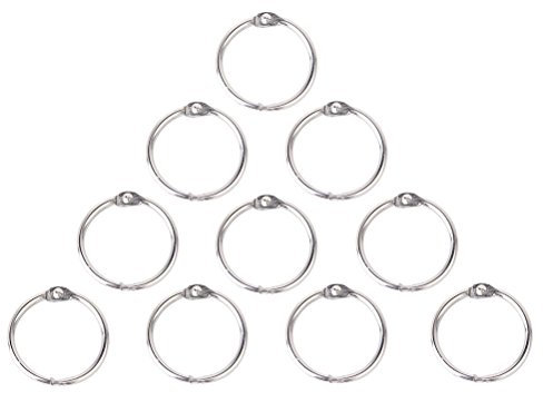 ULTNICE 10 Stück 65 mm Buchringe Heftring für Alben Loseblatt