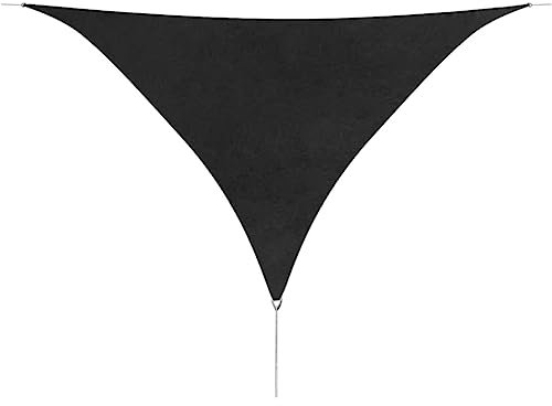 vidaXL Toldo de Vela Triangular Lona de Sombra Protección Rayos UV Patio Exteriores Jardín Aire Libre Terraza Piscina Tela Oxford Gris 3,6x3,6x3,6 m
