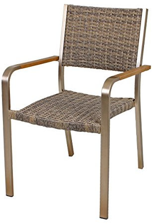 Gravidus 2er Set Stapelstuhl, Champagner