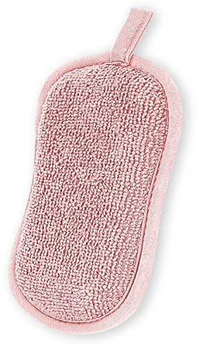 TYPHEERX Double Sided Scrubbing Sponges, 1Pcs Pink