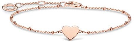 Thomas Sabo Armband Herz mit Kugeln roségold vergoldetes Silber A1991-415-40-L19V