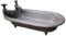 Cast Iron Oval Bath Taps Freestanding Garden Ornament Outdoor Bird Bath Feeder