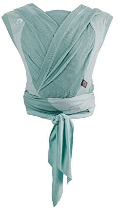 Chicco Boppy ComfyHug Ergonomische Babytrage für Neugeborene, ab 2,5 kg, Rucksack, einfach zu bedienen und bequem, elterorientiert, verstellbarer Gurt, Kopf- und Nackenstütze, Grün