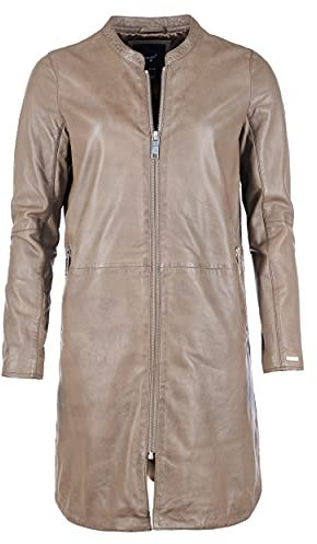 Maze Damen Ledermantel 4202040 Mud M