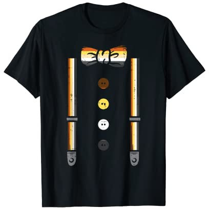 Suspenders Bow Tie LGBTQ Gay Bear Flag Gay Pride Men T-Shirt