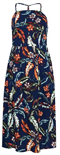 Superdry Womens Vintage CAMI Maxi Dress Lässiges Kleid, Indo Leaf Navy, M