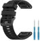 HOMTERN Armband kompatibel mit GARMIN Fenix 6X/6X Pro/6X Saphir, Fenix 5X/5X Plus/5X Saphir, Fenix 3/3 HR, Tactix Delta/Enduro, 26 mm Breite, schnelle Passform, flexibles Silikon-Ersatz-Uhrenarmband