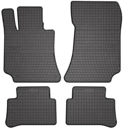 OMAC Gummi Fußmatten kompatibel mit Mercedes E Klasse W212 2009-2016 Automatten Schwarz 4X