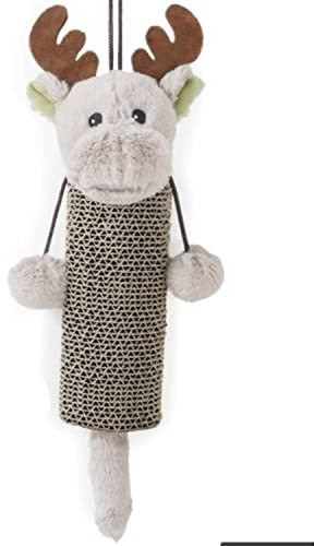 Rosewood Christmas Cat Toys Scratcher Kicker Catnip Play (Reindeer Cardboard Scratcher)