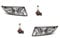 Johns, Nebelscheinwerfer Nebellicht kompatibel zu Skoda Fabia 54 10-12/14 Set L R m. H8