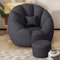 Beanbag, Gamer Armchair (Without Filling) for Adults, Seat Cushion, Sofa, Bean Bag, to Choose from, 95 x 85 x 71cm,Schwarz