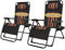 T-ZBDZ Chaise Longue de Jardin Pliable Transat Bain de Soleil Inclinable, Chaise Longue Pliante avec Coussin et Porte-Gobelet, Fauteuil Relax Jardin Dossier réglable pour Extérieur Terrasse, Noir