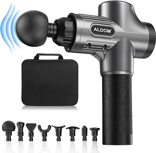 Massagepistole, Massage Gun mit 8 Massageköpfen und 30 einstellbaren Geschwindigkeiten Tiefengewebe Massagegerät drahtloses Massagegerät Muskel Massagegerät elektrisch