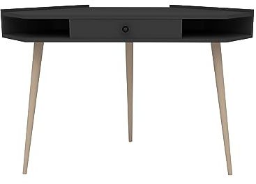 Schreibtisch, 2 x 130,8 x 55 cm, Anthrazit, 85,2x130,8x55