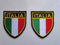 SUMA SHOP - 2 Bandiere Scudo Dell'Italia, Termoadesiva, Cucibile Ricamata, Toppa, 7x6 cm
