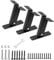 Baoblaze Roof Riser Brackets Roof Riser Beam Bracket Black Stable Frame Adjustable Angle Pergola Support Brackets for Gazebos Pergolas, 3 piece