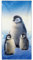 YISUMEI Mikrofaser Strandtuch XXL, Strandhandtuch Leicht Badehandtuch Schnelltrocknend, Pinguine Familie, 180 x 90 cm