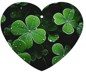 St. Patricks Day Leaves Auto-Lufterfrischer zum Aufhängen, Lufterfrischer für Auto-Lufterfrischer, lustige Aromatherapie-Tabletten zum Aufhängen, Duftkarten für Auto, Büro, Schrank, 6 Stück