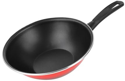 MAGEFESA Wok 'SR' Ø20cm acero esmaltado rojo