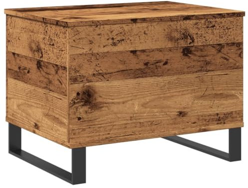 Table basse vieux bois 60x44,5x45 cm bois d ingénierie