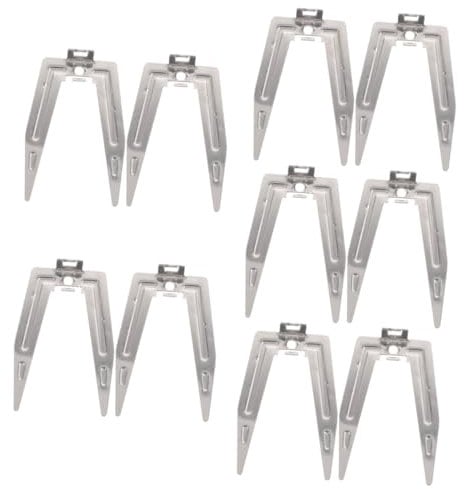 CONGARTENO 10pezzi Forchette Rotanti Per Arrosto Inossidabile Strumenti Per Grigliare e Pollo Accessori Per Friggitrice Ad Aria e Forno Utensili Da Cucina Versatili e Pratici